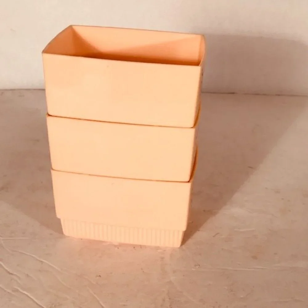 Clarolyte Vintage Bathroom Decor 1960 Lotion Swabs Containers VTG Shabby Chic